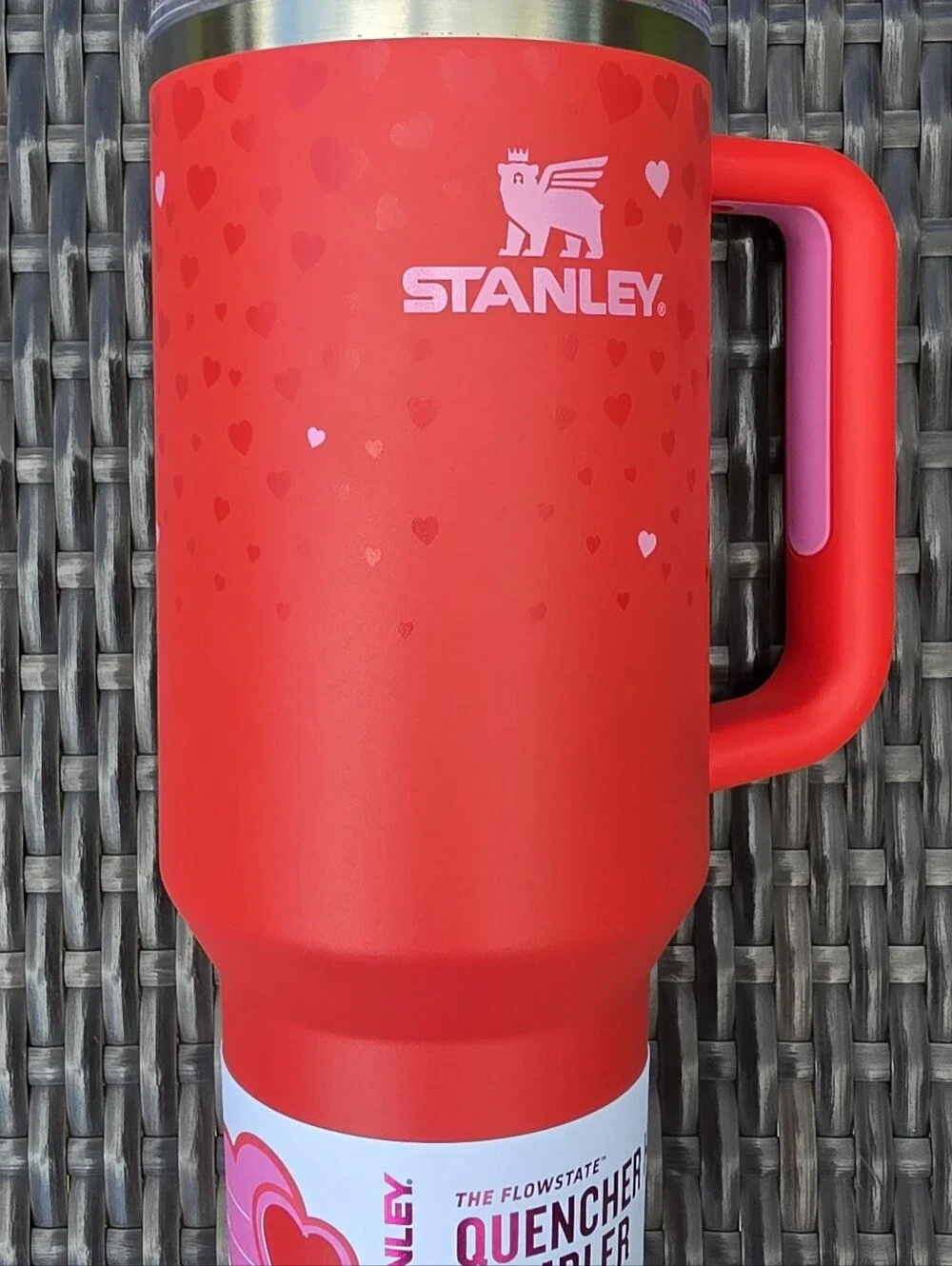 Stanley X Target Quencher H2.0 40 oz Sweet Hearts RED Valentine Tumbler New - Picture 9 of 9